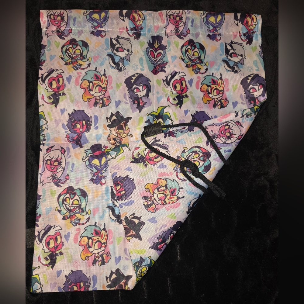 Helluva Boss Drawstring Bookbag Backpack! New Fanmade - Picture 4 of 6